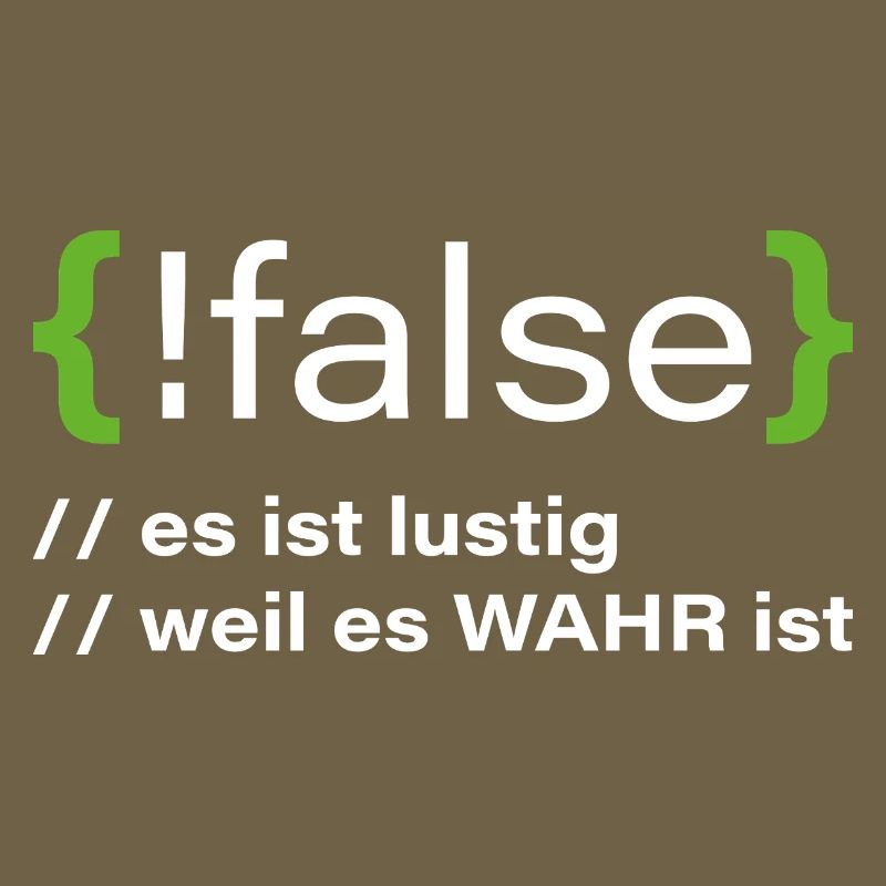 false - Lustiger Programmierer Spruch