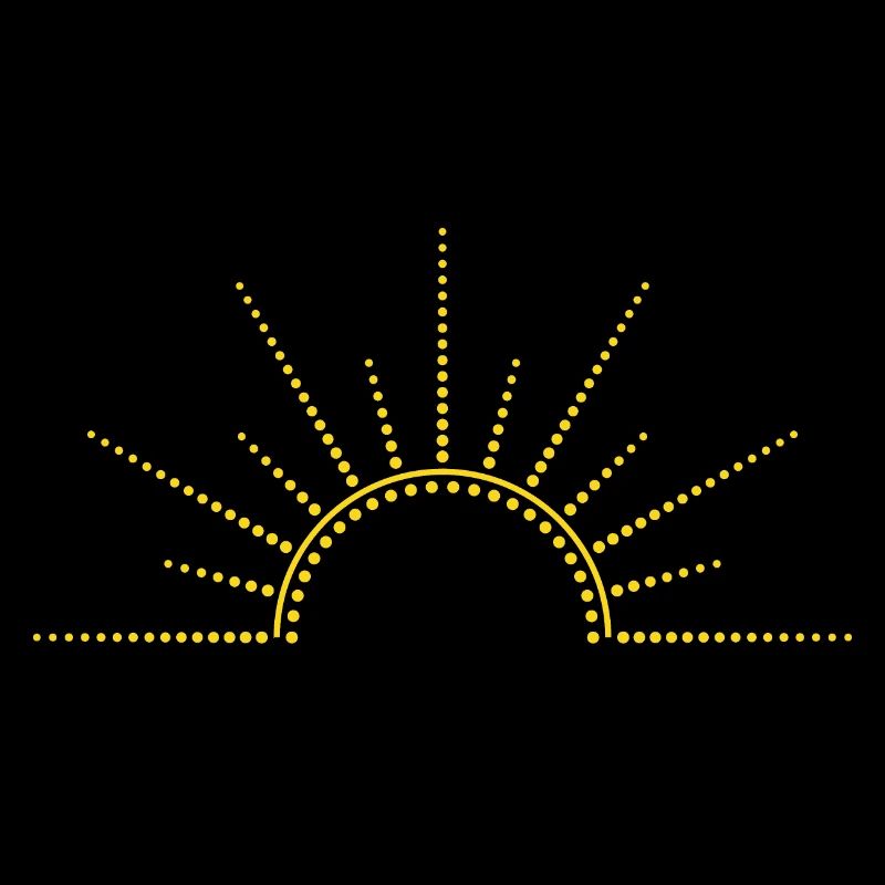 Lever du soleil minimalement abstrait