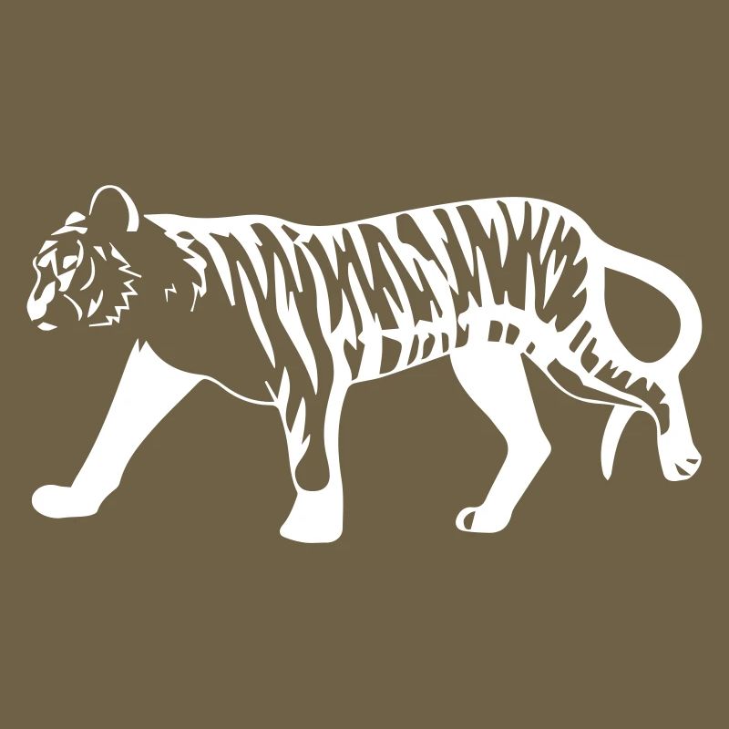Stilisierter Tiger mit Tiermuster