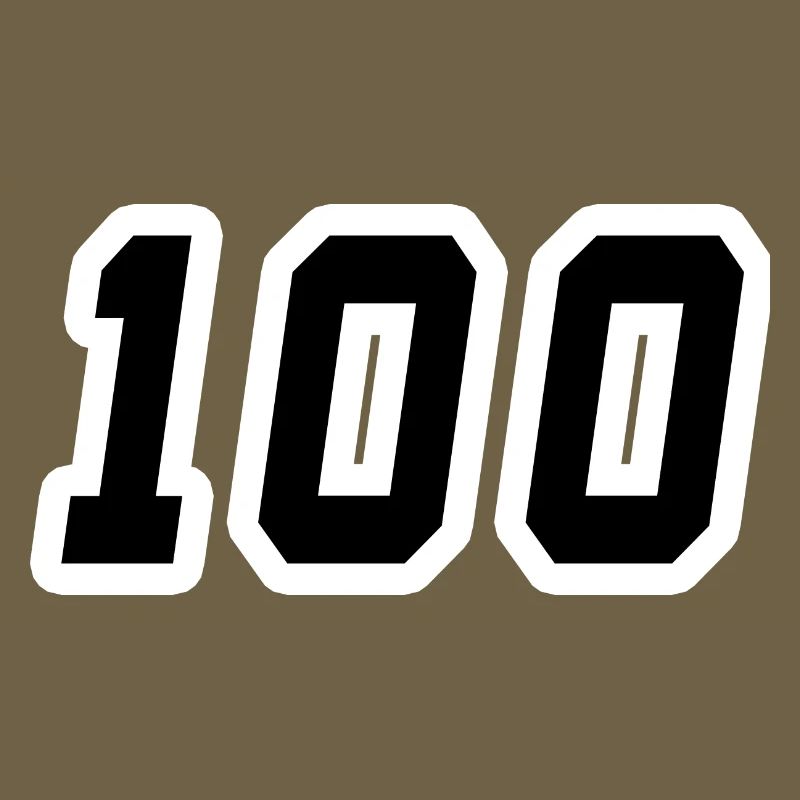 Zahl einhundert 100
