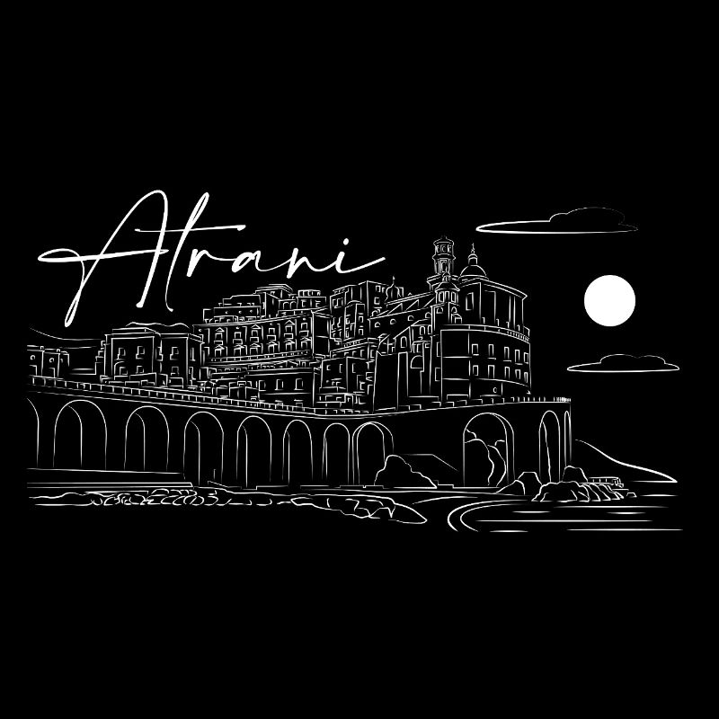 Atrani Landschaftsgestaltung lineart