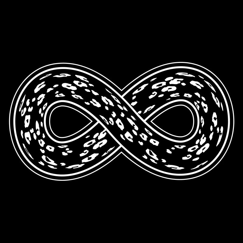 Leopard Infinity mit doppeltem Rand