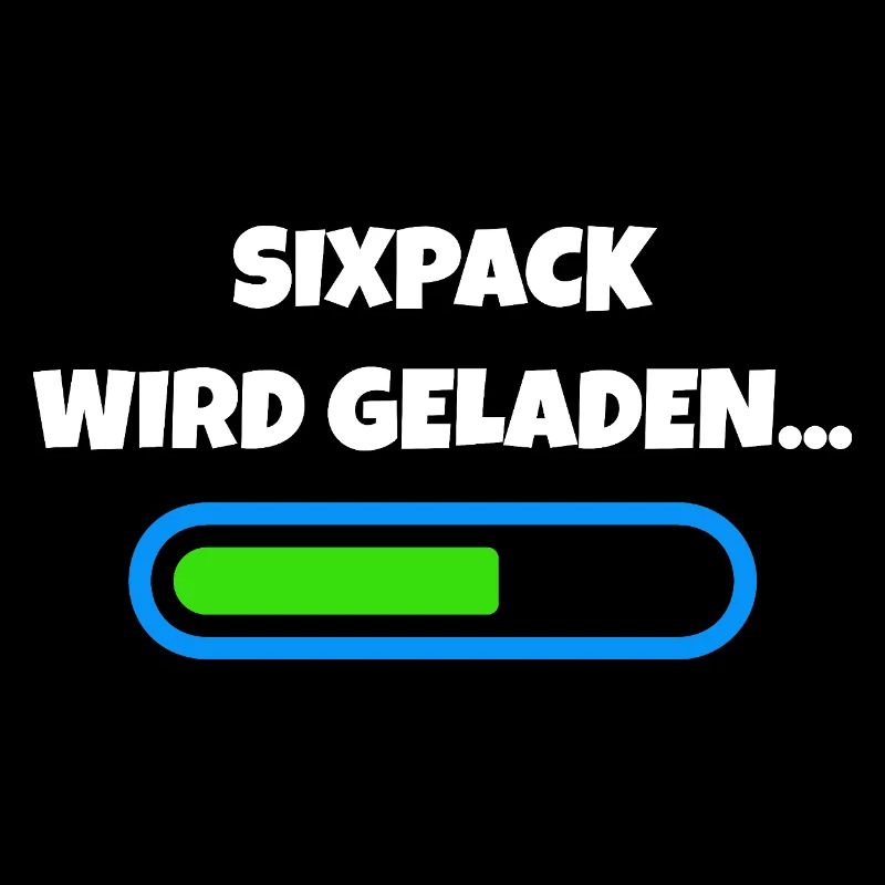 Sixpack wird geladen - Fitness Fortschritt