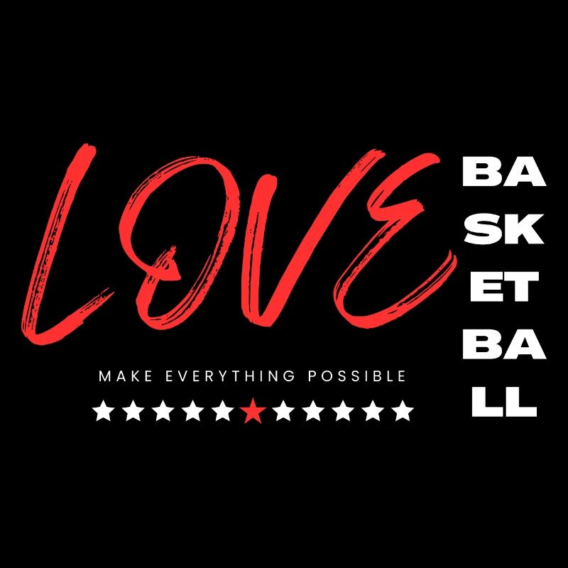 Liebe Basketball Rot