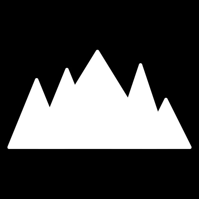 Bergsilhouette Glanzkontrast