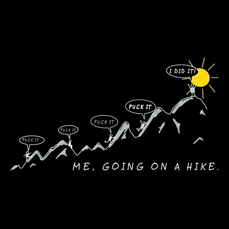 me going on a hike wanderspruch berg sport spruch