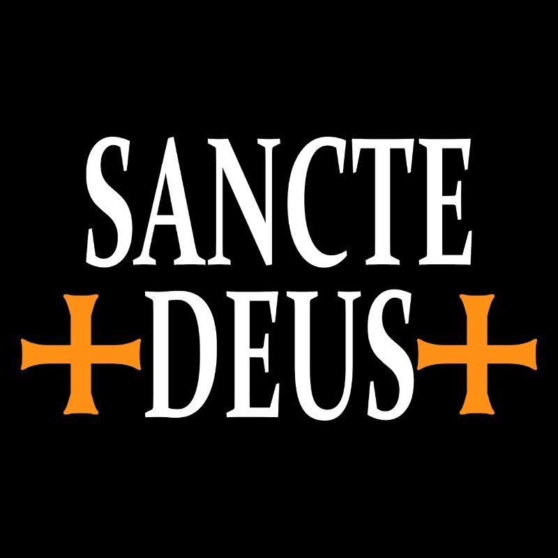 Sancte Deus Cross Religious Design