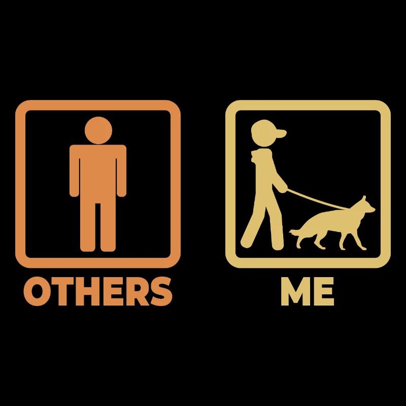 Schäferhund Strichmännchen