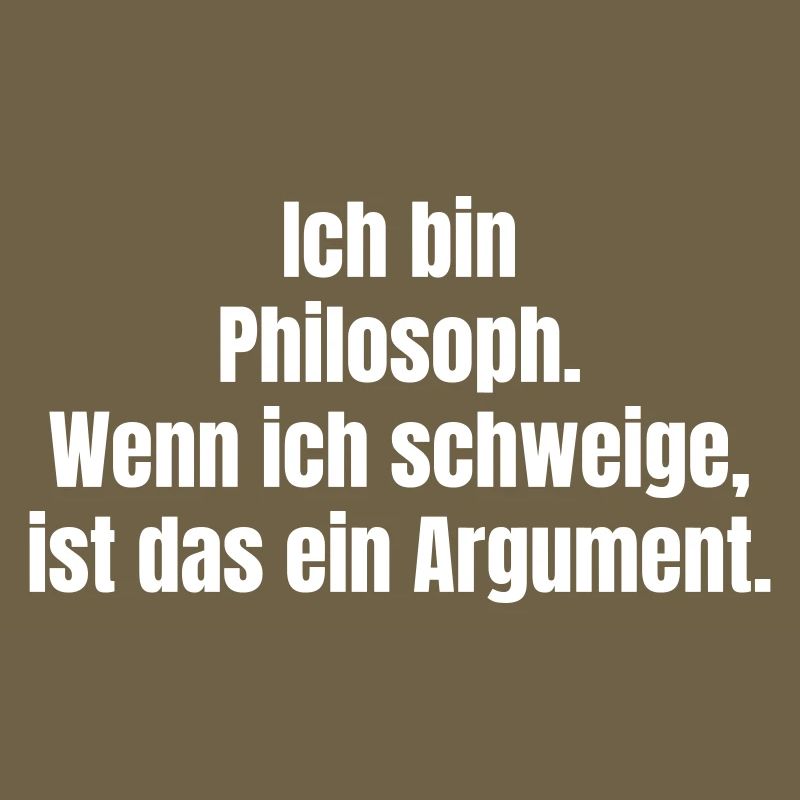 Le silence philosophique comme argument