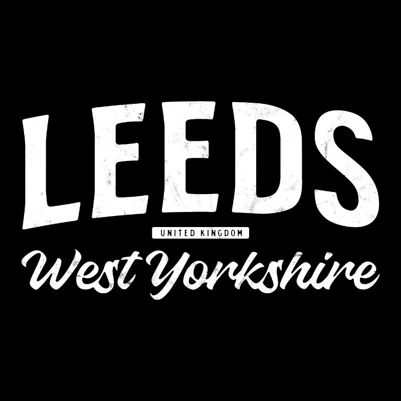 Leeds West Yorkshire Vintage Schrift