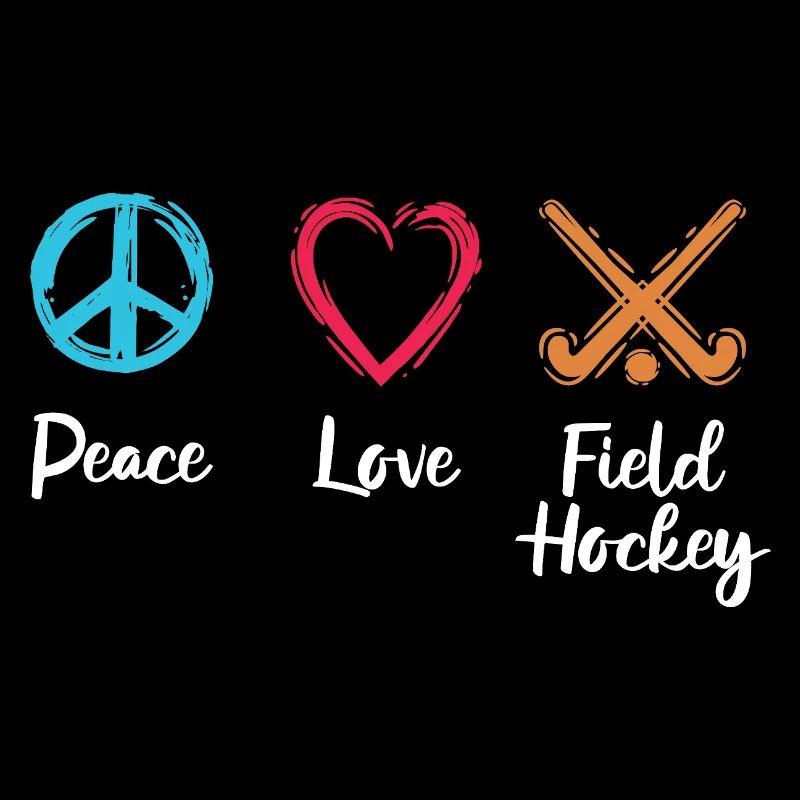 Frieden Liebe Feldhockey