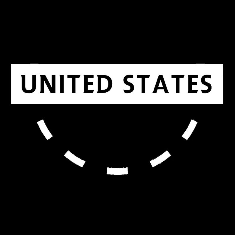 Emblème de texte circulaire des États-Unis