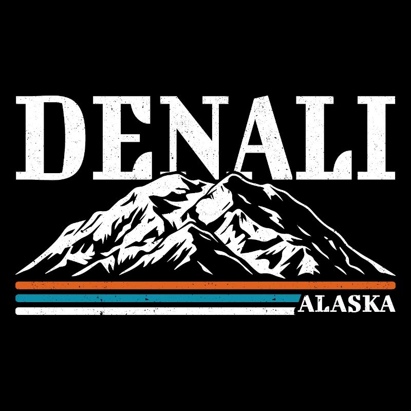 Alaska Denalis National Park Retro