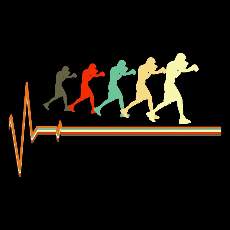 Boxing Heartbeat Evolution Retro Fighter Design