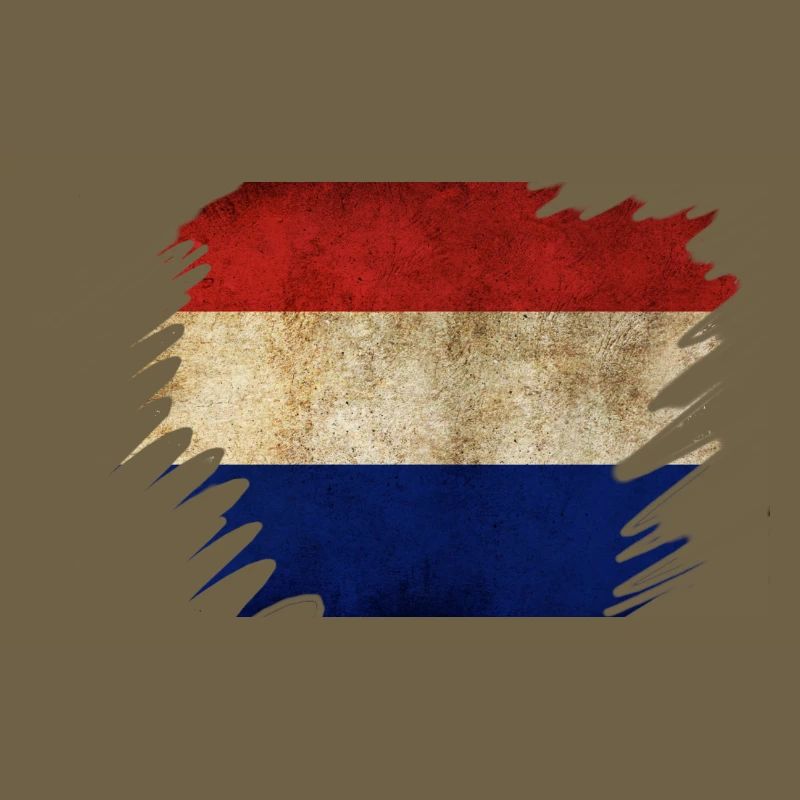 Conception du drapeau néerlandais Grunge