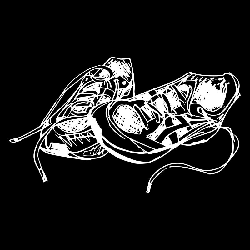 Handgezeichnete Sneaker Skizze