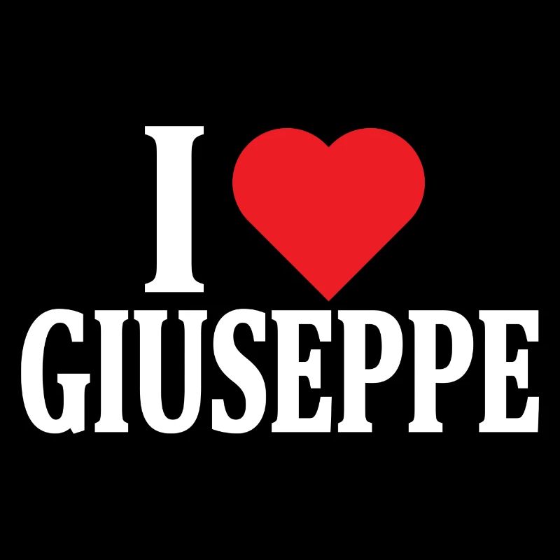 T-Shirt Ich liebe Giuseppe T-Shirt Geschenkidee
