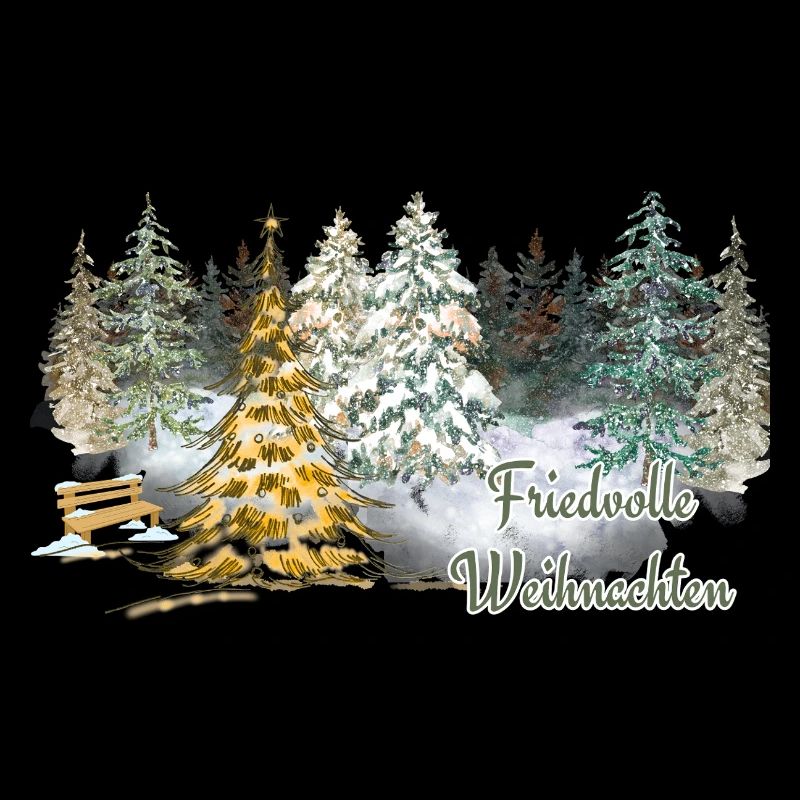 Noël paisible dans la forêt hivernale de l’Avent