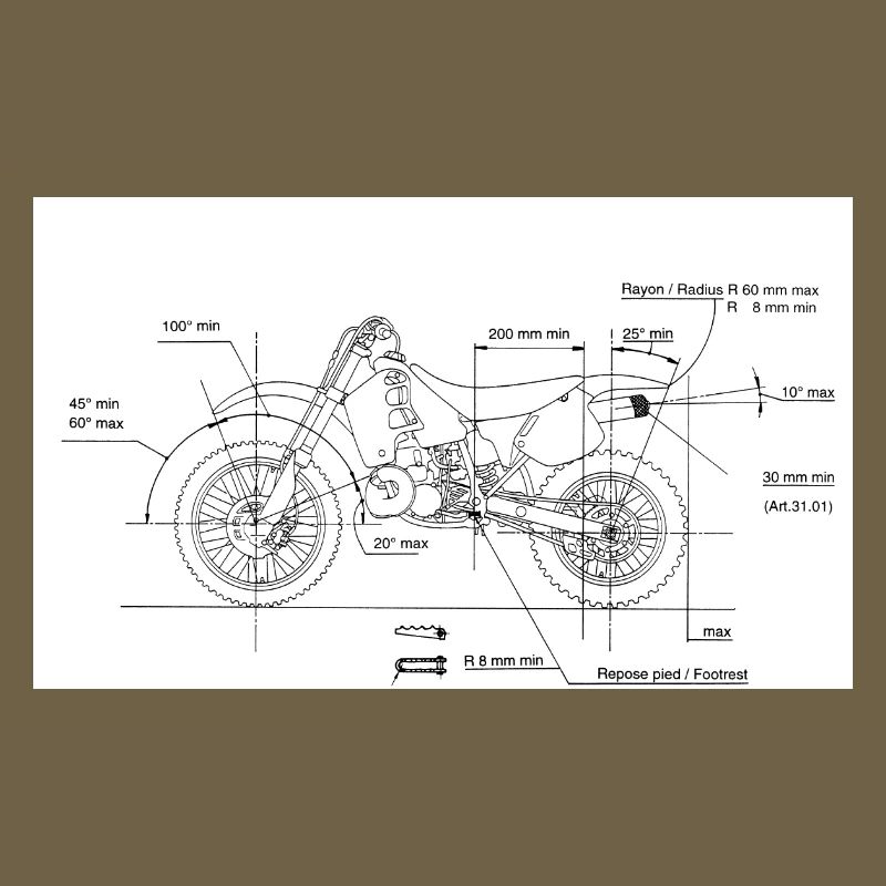 Motorcycle Blueprint: Custom Chopper