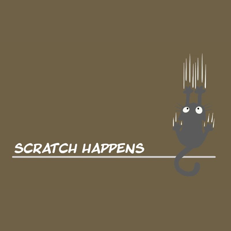 Scratch Happens - Jeu de mots amusant pour chat