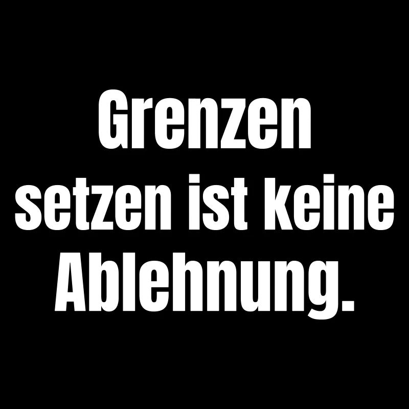Grenzen setzen Klartext Typo