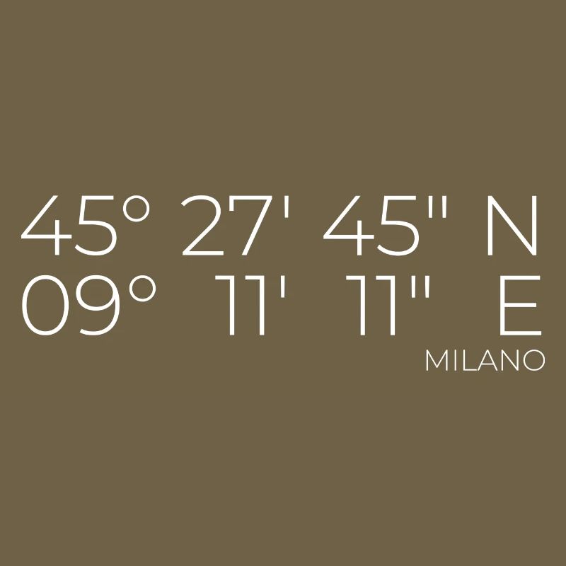 coordinates Milano, Italy