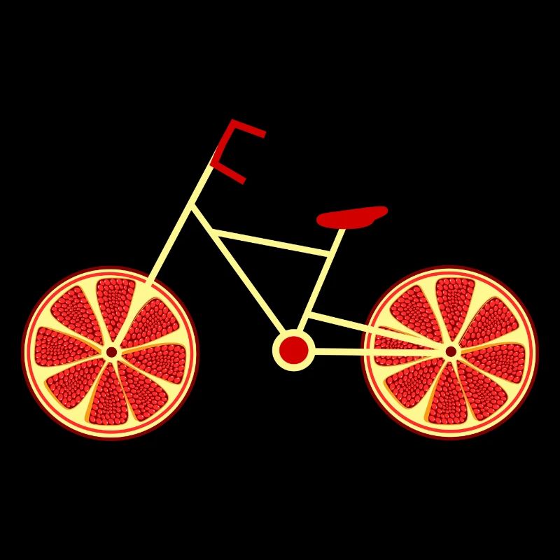 Vélo Grenade Rouge Cycliste Cyclisme