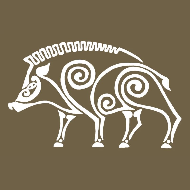 sanglier celte blanc