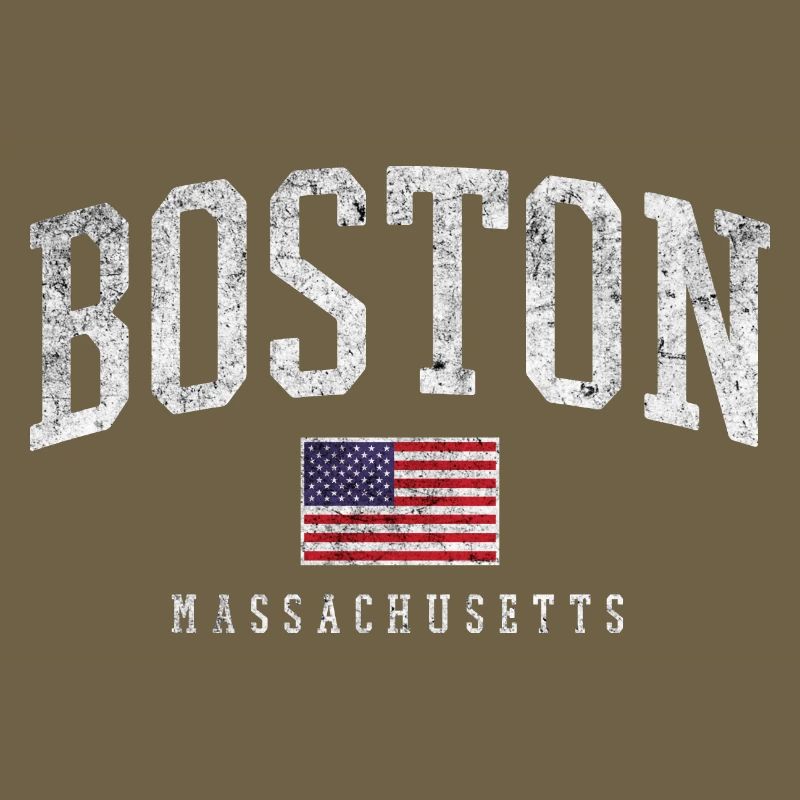 Graphique du drapeau de Boston, Massachusetts