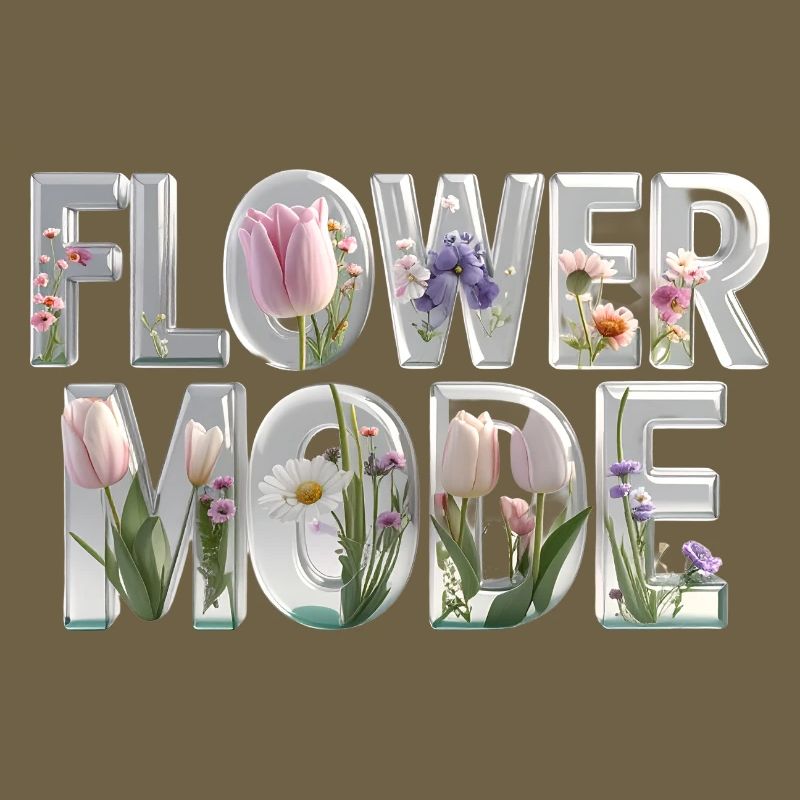MODE FLEUR – Des lettres 3D pleines de fleurs