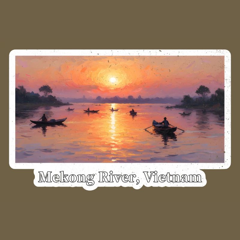 Mekong River Sunset