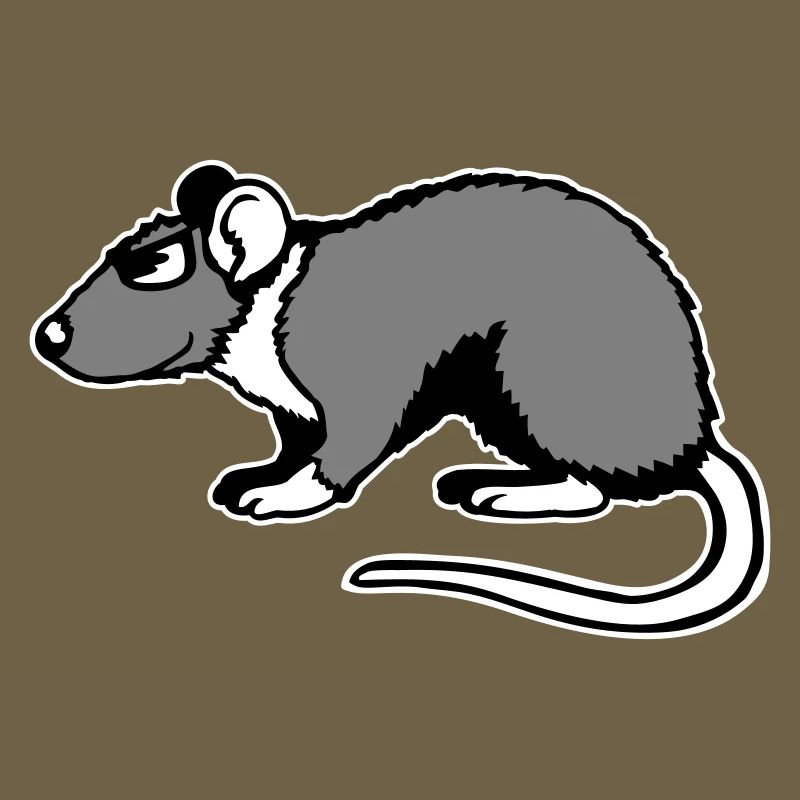 Cool Rat Sunglasses Side Funny Rodent