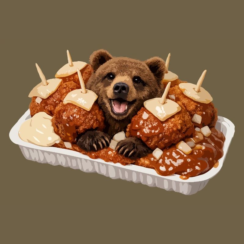 Bear bite with bear