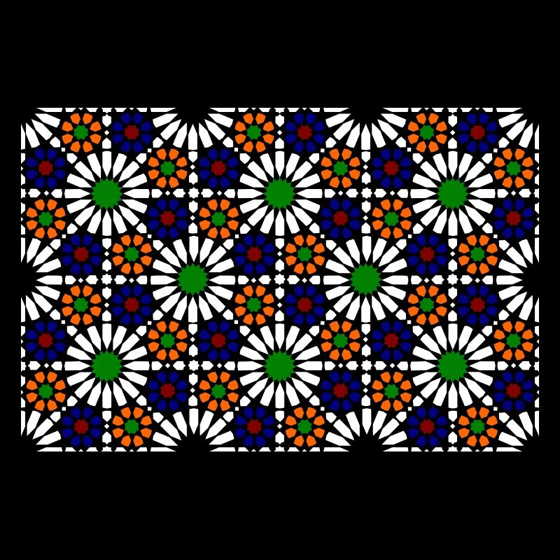 Maurisches Mosaik (dunkel)
