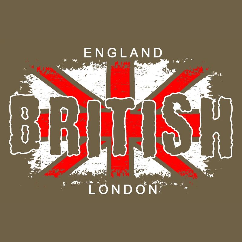 Drapeau anglais avec croix et texte
