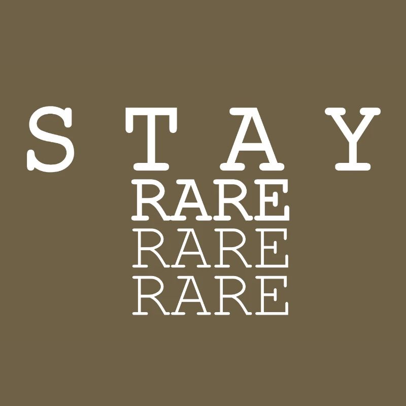 Conception triple texte Stay Rare