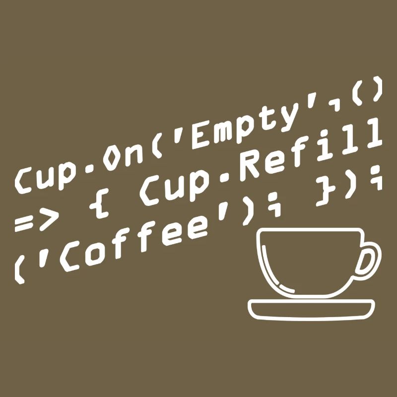 Aus Kaffee Code generieren Programmierer