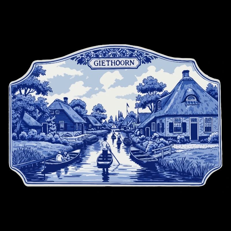 Giethoorn delft bleu