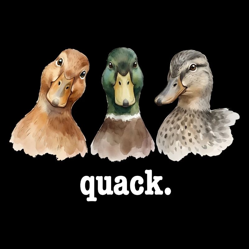 Duck Quacking Funny Duck Lover Croaking