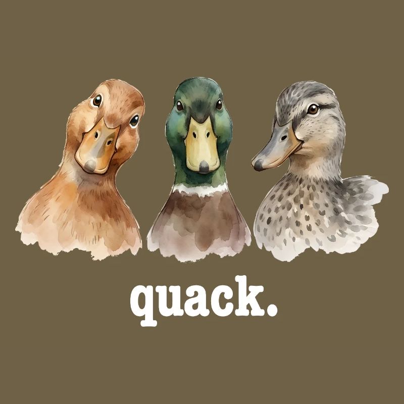 Duck Quacking Funny Duck Lover Croaking