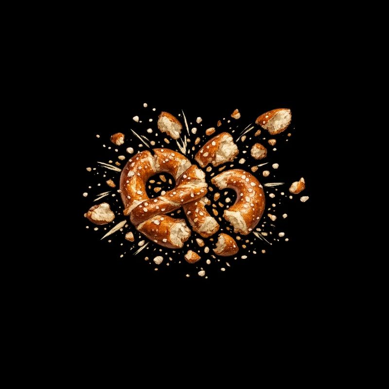 Slivered pretzel: gourmet pattern