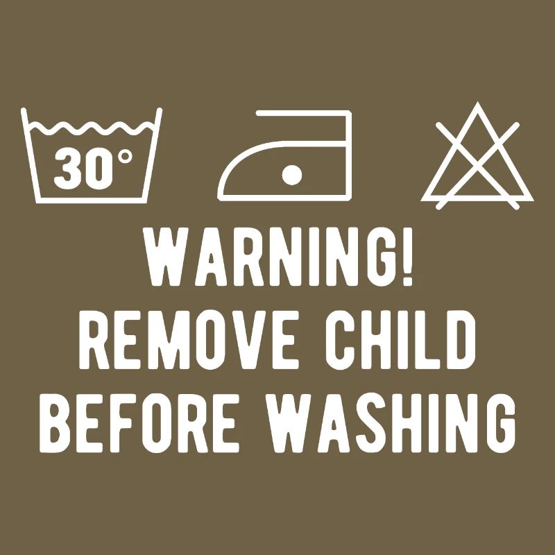 Funny washing instruction