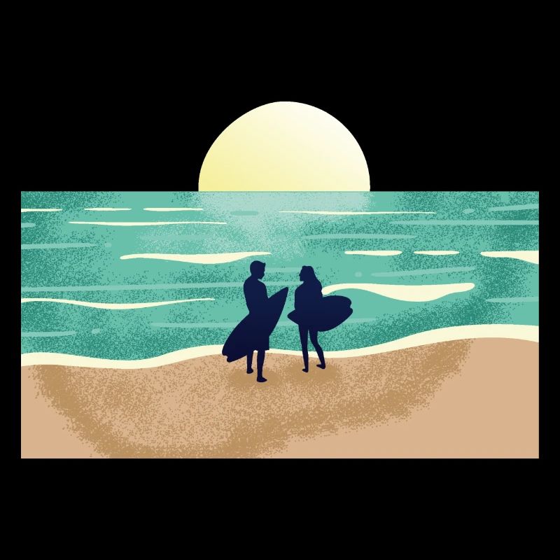 Summer Sunset Surfer