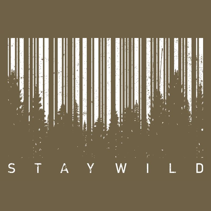 Wald-Barcode-Silhouette