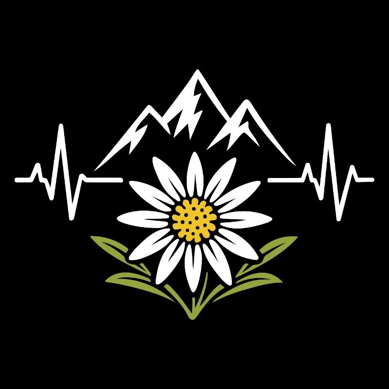 Edelweiß Herzschlag - Alpenliebe Design