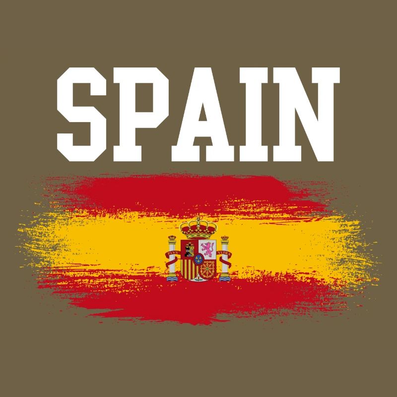 Traces de brosse du drapeau espagnol