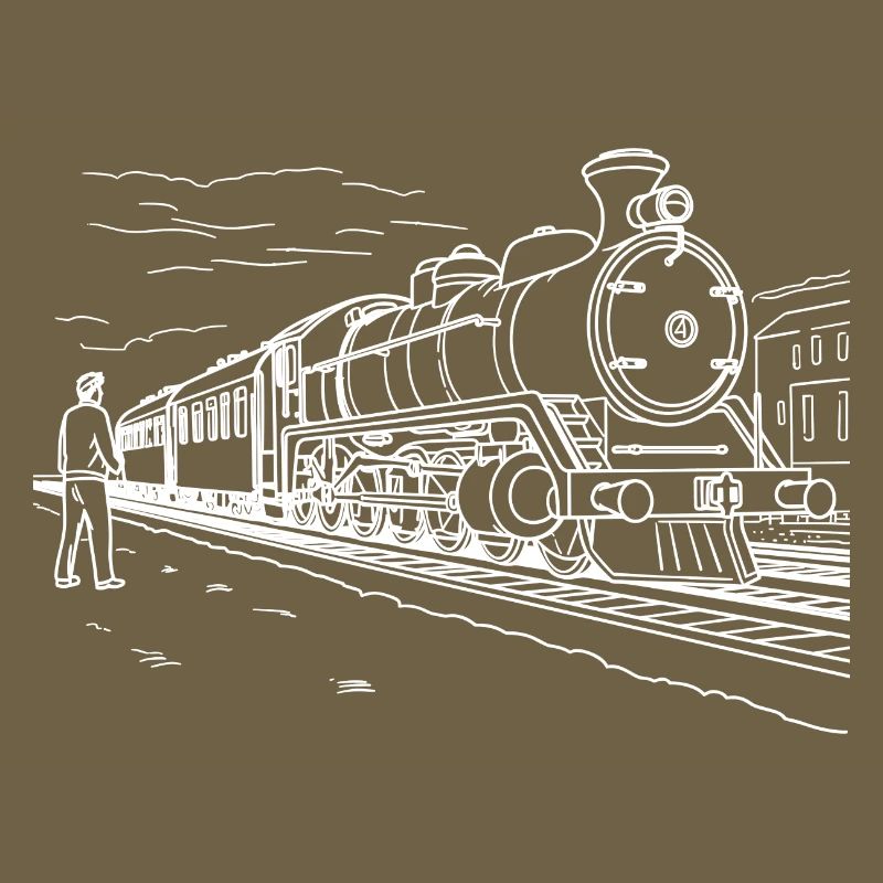Train Lover Drawing