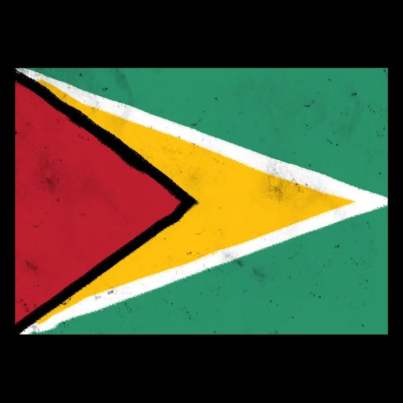 Drapeau du Guyana – Énergie dynamique