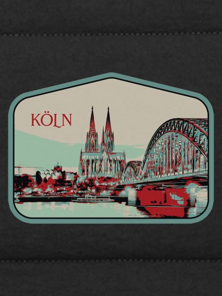 Panoramablick Köln Illustration