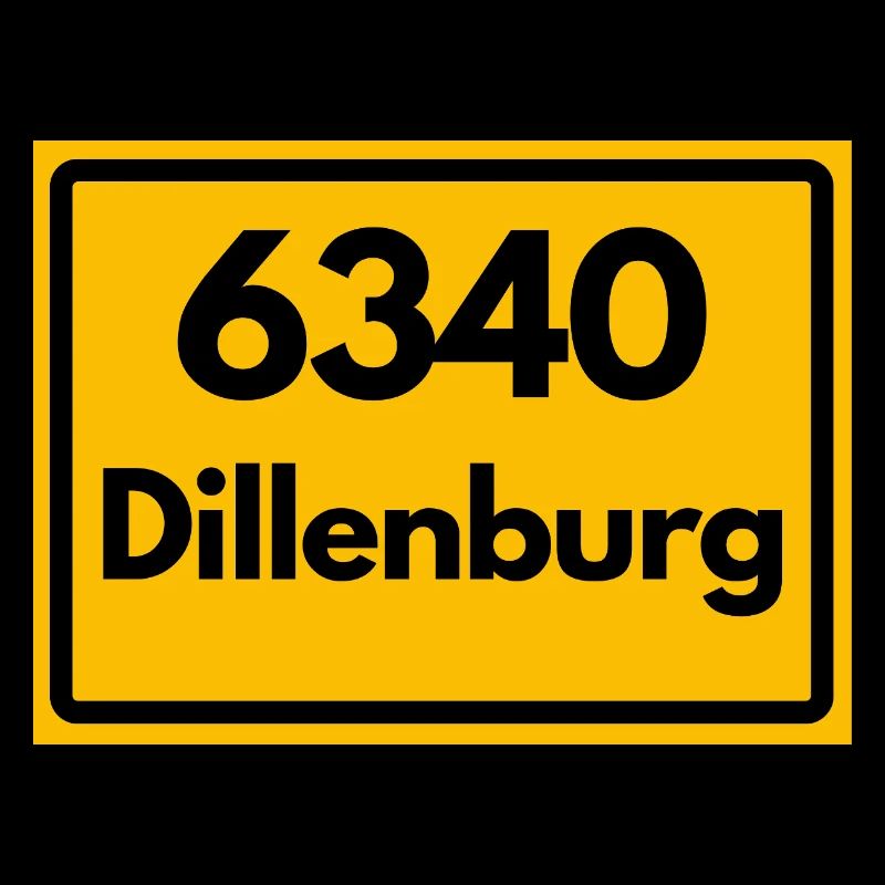 ANCIEN CODE POSTAL RÉTRO 6340 DILLENBURG HEIMAT